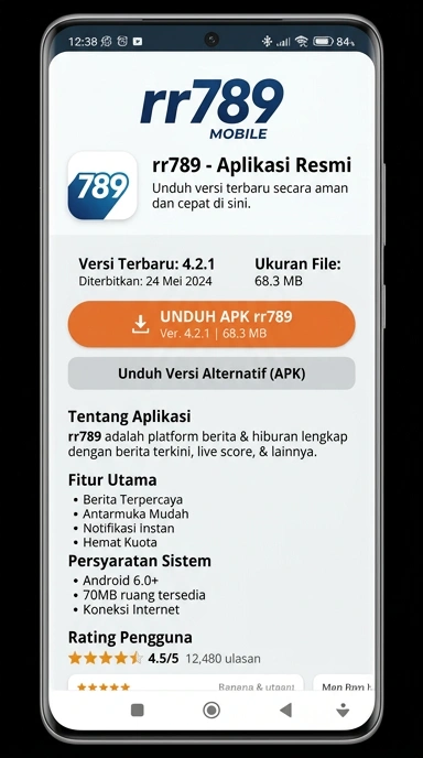 Tampilan halaman APK rr789