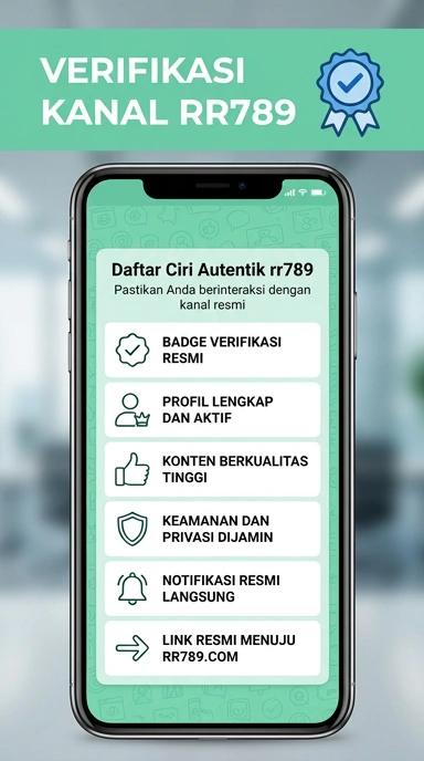 Tampilan kanal resmi rr789